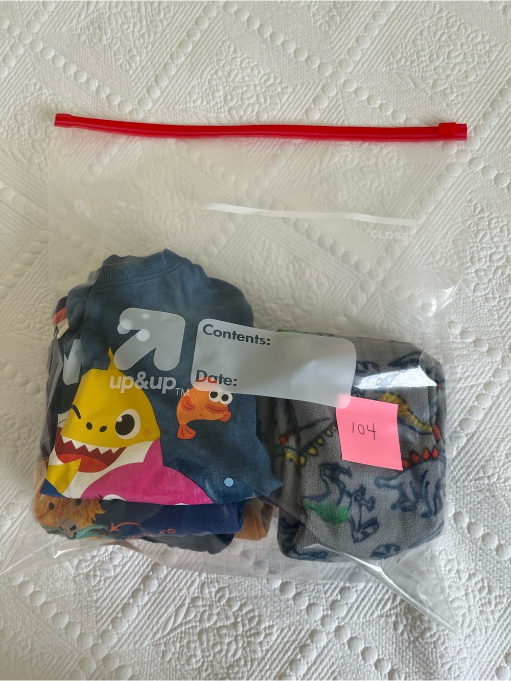 Kids Long Sleeve Tops & Dino Pants Set - Navy, Blue, Mustard, Gray - Picture 6 of 6